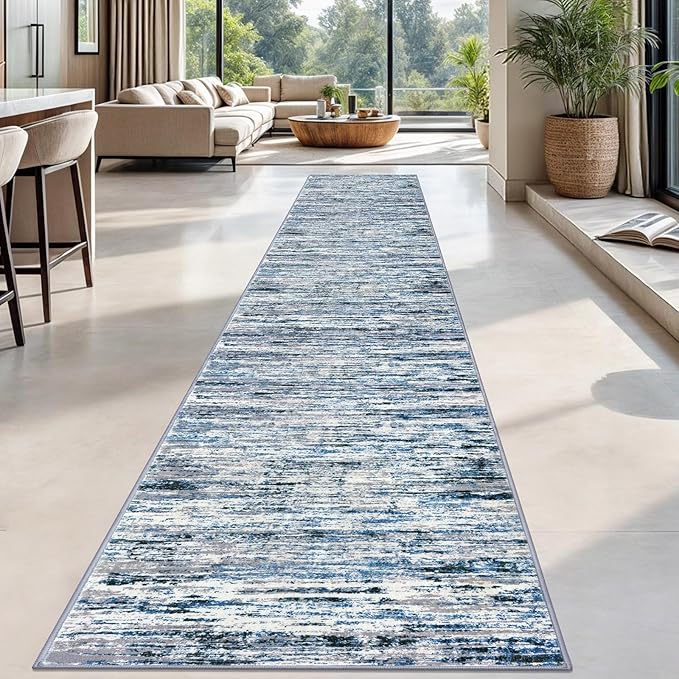 Modern Abstract Runner Rug 2.6x18 - Image 2