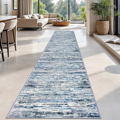Modern Abstract Runner Rug 2.6x18 - Image 2