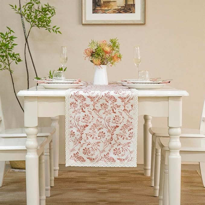 Vintage Floral Table Runner - Image 2