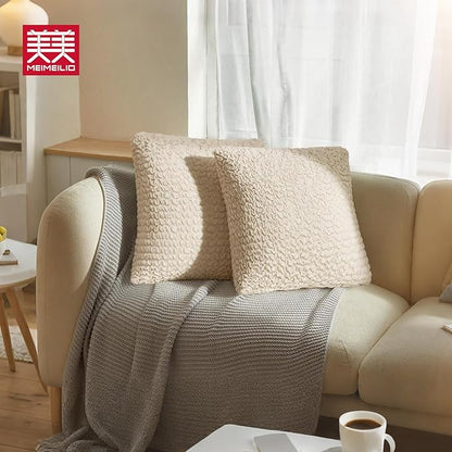 Decorative Throw Pillow Cover Elastic Couch Pillow Covers 18 x 18 & 20 x 20 Inch - Image 2