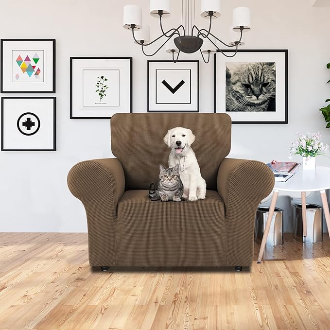 LURKA Stretch Chair Sofa Slipcovers 1 Piece Couch Covers - Image 2