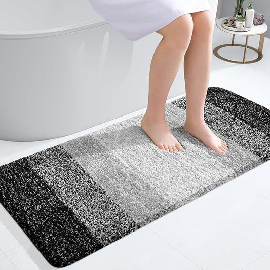 OLANLY Bathroom Runner Rugs 47x20, Extra Soft Absorbent Microfiber Bath Rugs by OLANLY