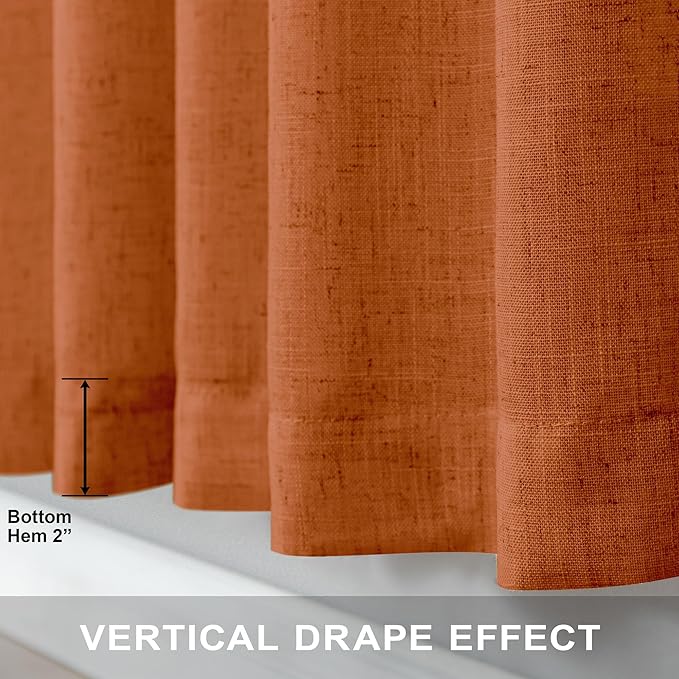 Burnt Orange Curtains 108 Inches Long - Image 7