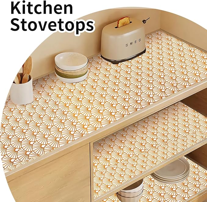 Drawer and Shelf Liner for Kitchen Cabinet: 17 in X 30 Ft Waterproof Shelf - Image 7