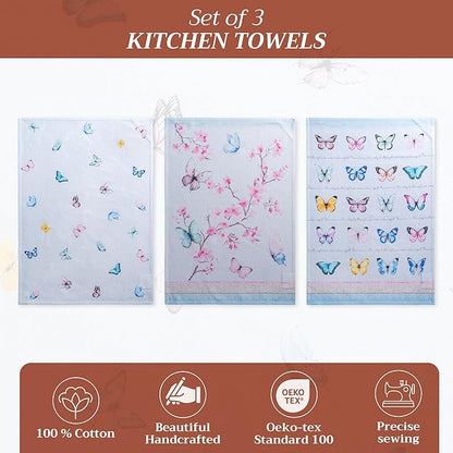 Maison d' Hermine Kitchen Towels Set of 2 100% Cotton 27.50" x 20" Reusable - Image 2