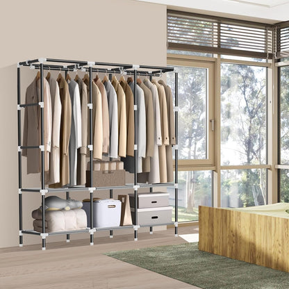 lokeme wardrobe closet,steel pipe diameter 19mm,portable closet for, close-up detail