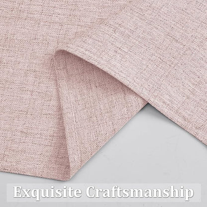 Gwine Blush Pink Kitchen Curtains 36 Inch Length 2 Panels, Light Filtering - Image 6