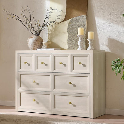 6 drawers dresser for bedroom-46.5" wide wooden chest, main product view