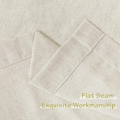 NICETOWN Thick Flax Natural Linen Curtains - Image 9