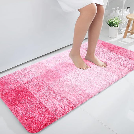 OLANLY Bathroom Runner Rugs 47x24, Extra Soft Absorbent Microfiber Bath Rugs by OLANLY