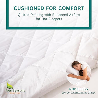 Split Queen Size Waterproof Mattress Pad - Image 3