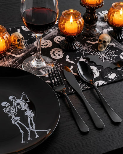 Hioasis 125 Pcs Halloween Plates for Party