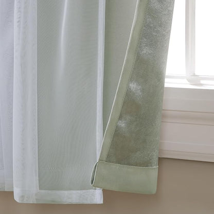 TOWN & COUNTRY LUXE Talia Double Layer Indoor Curtains, Sheer and Room - Image 2