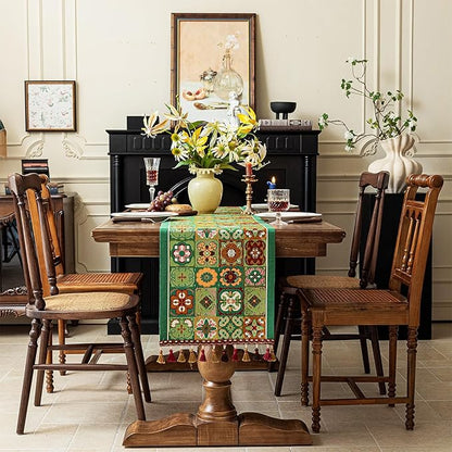 13×72 Inch Table Runner, Retro-Luxury Tassels Series - Image 5