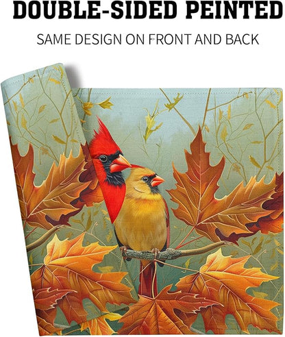 Giwawa Fall Birds Placemats Set of 4, Thanksgiving Harvest Heat Resistant - Image 5
