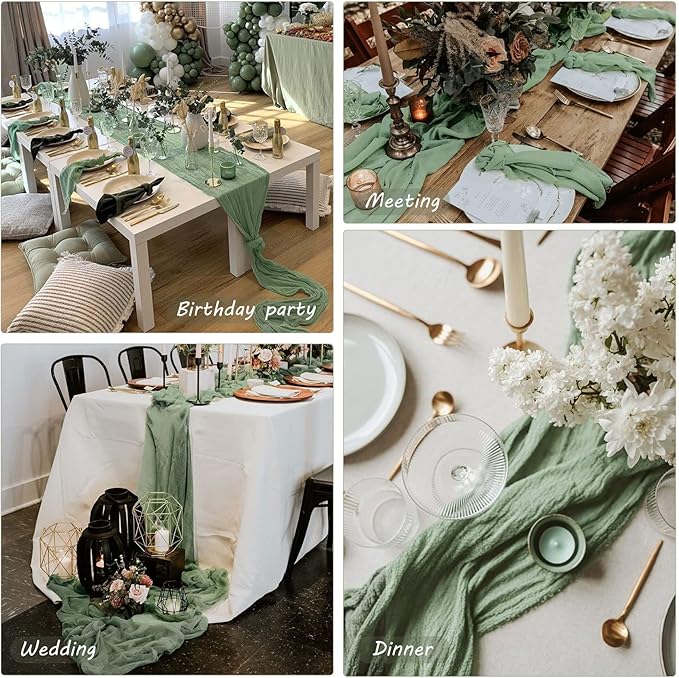 12 Pack Boho Gauze Table Runner - Image 6