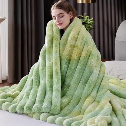 Fluffy Faux Fur Throw Blanket, Thick 1000GSM Soft Cozy Throw Blankets by Unknown
