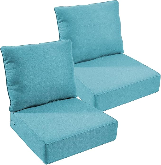 Outdoor Chair Cushions, 6 inch Thick Seat Cushion by moosprr