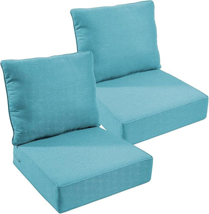 Outdoor Chair Cushions, 6 inch Thick Seat Cushion by moosprr