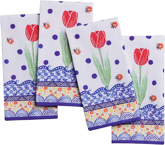 Maison d' Hermine Cloth Napkins Set of 4 100% Cotton Soft & Durable Everyday by MaisondHermine