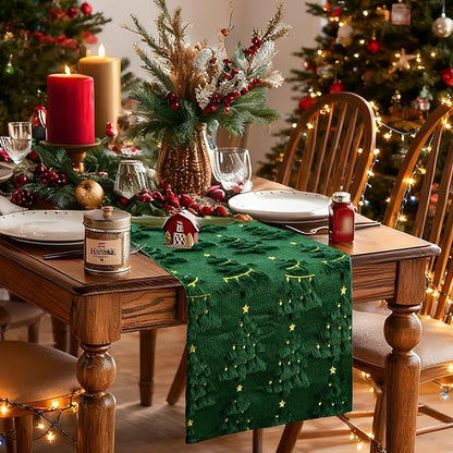 IVAPUPU Christmas Table Runner for Winter Holiday - Image 7