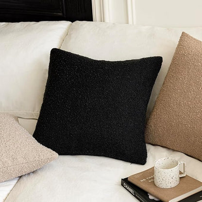 Foindtower Set of 2, Decorative Textured Boucle Throw Pillow Covers Accent - Image 5