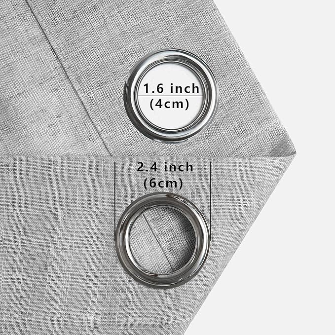 Light Grey Curtains 84 Inch Length - Image 7