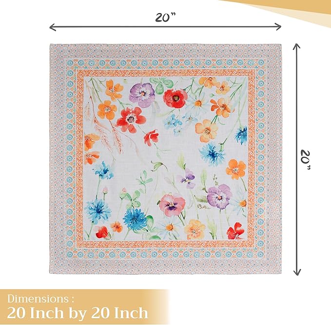 Maison d' Hermine Cloth Napkins Set of 4 100% Cotton Everyday Reusable Square - Image 4