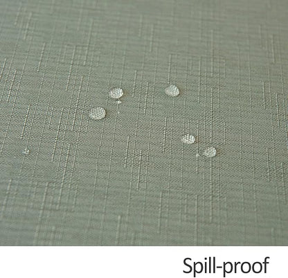 maxmill Round Linen Looking Textured Tablecloth Spill-Proof Wrinkle Free Soft - Image 6