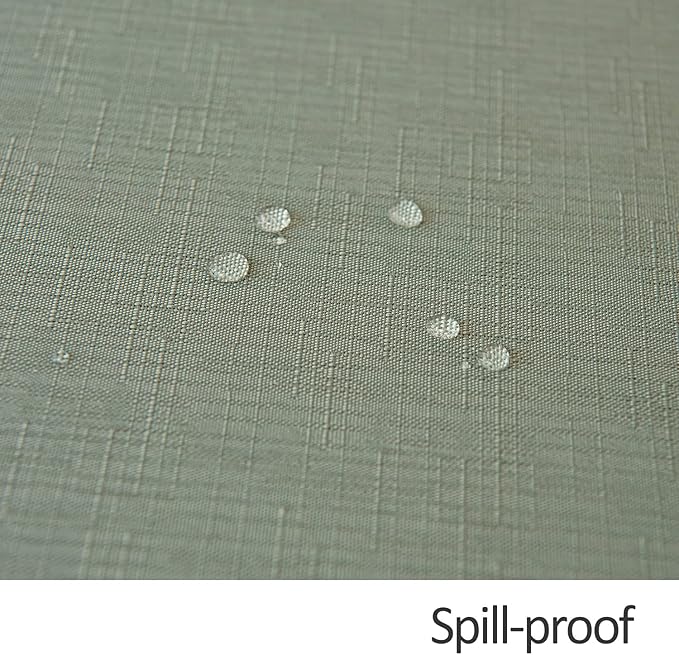 maxmill Faux Linen Textured Rectangle Tablecloth Water Resistant Wrinkle Free - Image 5