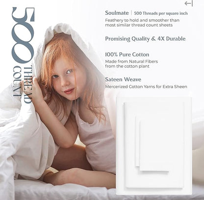 Mayfair Linen 100% Egyptian Cotton Split King Sheets Sets - Image 6