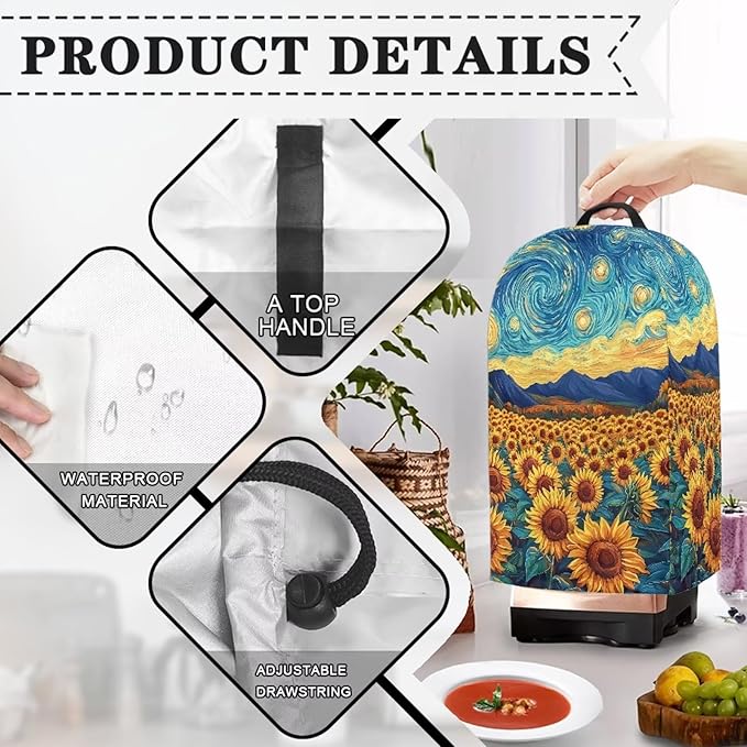 Sunflower Pattern Blender Covers - Image 5