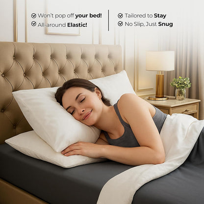 Utopia Bedding Queen Fitted Sheet - Bottom Sheet - Deep Pocket - Soft Microfiber - Shrinkage and Fade Resistant - Easy Care -1 Fitted Sheet Only (Grey)