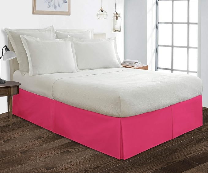 Bed Skirt - 100% Cotton 800 Thread Count Box Pleated Bed Skirt - Luxury Pleated - Image 2
