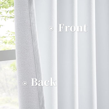 KEQIAOSUOCAI Blackout Extra Long Linen Curtains 11 ft Length Drapes - Image 4