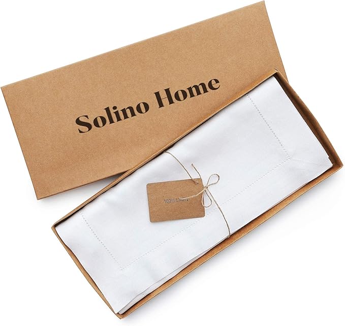 Solino Home Linen White Table Runner 120 Inches Long - Image 5