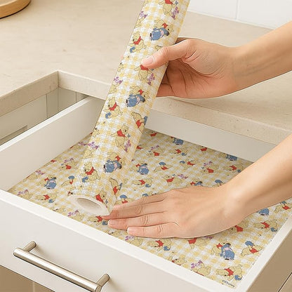 Disney Non Adhesive Shelf Liner – 18”x 10 ft Water-Resistant Drawer Liners by BestBrands