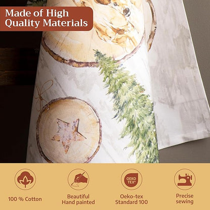 Maison d' Hermine Kitchen Towels Set of 3 100% Cotton 20" x 27.5" Reusable - Image 3