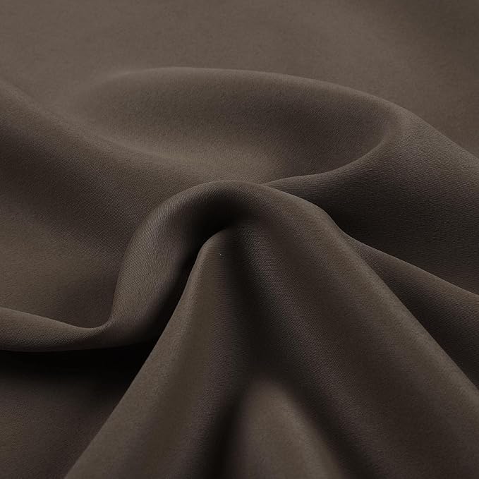 TWOPAGES Chocolate Pinch Pleated Room Darkening Curtain 132 Inches Long - Image 4