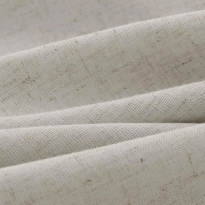Silver Pinch Pleat Linen Curtains 120 Inch Length 2 Panels Set - Image 6