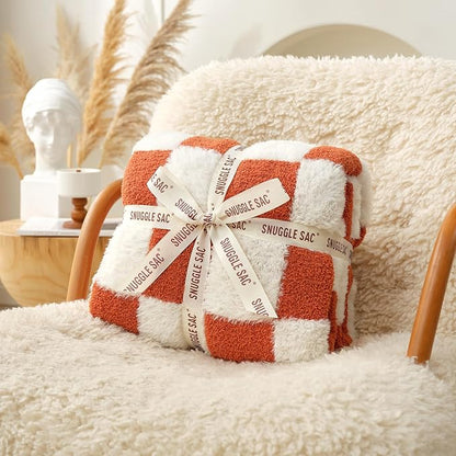 Snuggle Sac Orange Throw Blanket - Image 7