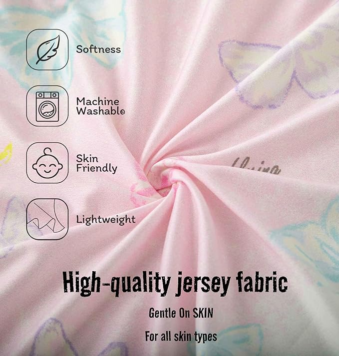 Jersey Butterfly Bassinet Sheets - Image 4