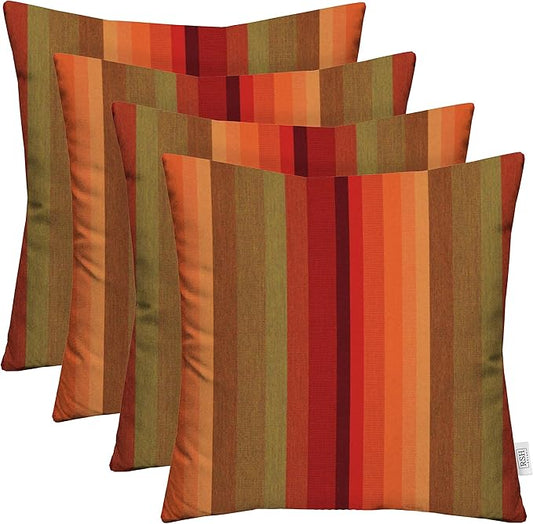RSH DECOR: Sunbrella Square Throw Pillows Set of 4 | 17" x 17" | Water and by RSHDECOR