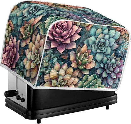 ZFRXIGN Succulent Plants Toaster Covers 4 Slice Wide Slot Dust Cover Case - Image 5