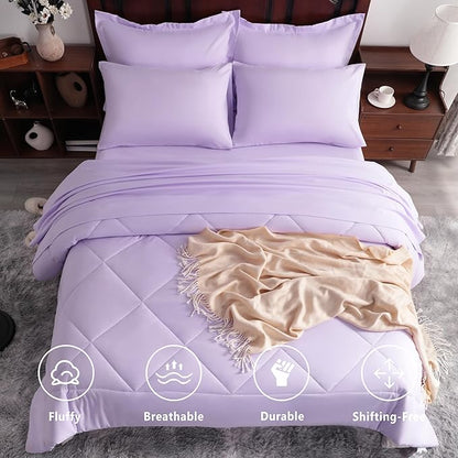 NTBAY Queen Comforter Set with Sheets, 7 Pieces Soft and Breathable Queen - Image 2