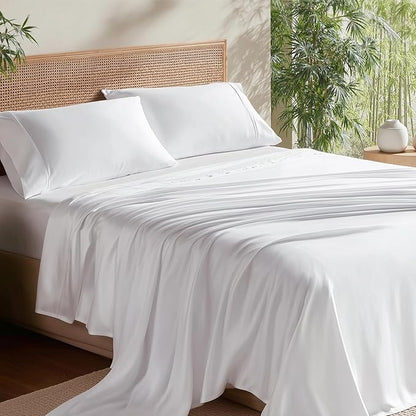 Bedsure King Size Sheet Set, Cooling Sheets, Rayon Derived from Bamboo by BEDSURE