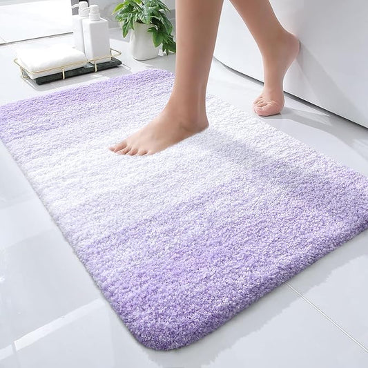 OLANLY Bathroom Rugs Mat 24x16, Extra Soft Absorbent Microfiber Bath Rugs by OLANLY