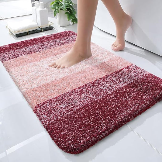 OLANLY Bathroom Rugs Mat 24x16, Extra Soft Absorbent Microfiber Bath Rugs by OLANLY