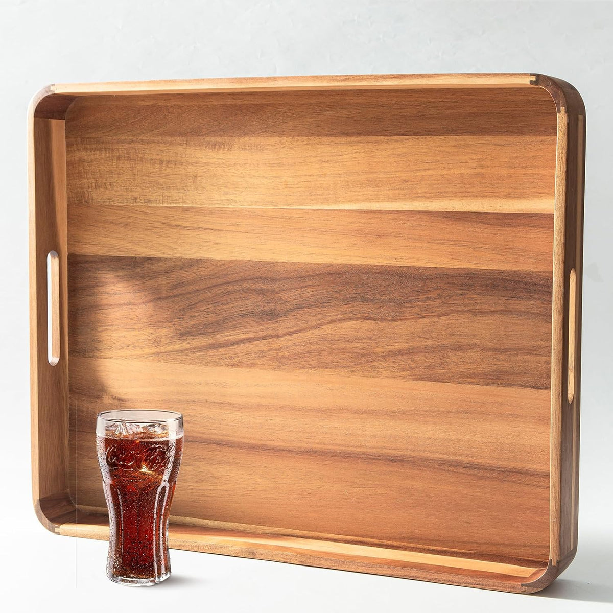 large wooden ottoman tray great rectangle trays for, main product view