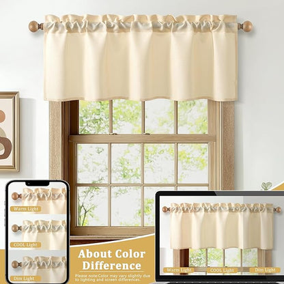 JIUZHEN Faux Linen Window Valance - Image 7